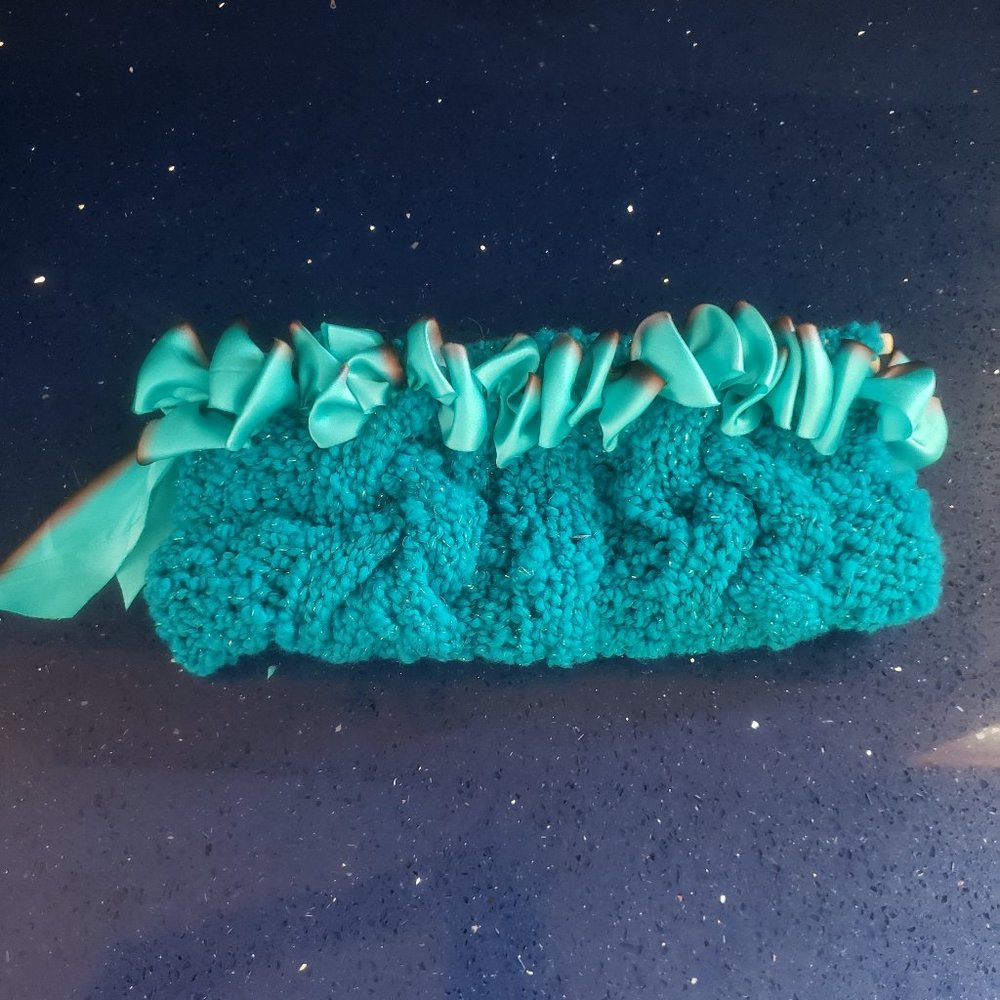 Aqua Knit evening bag